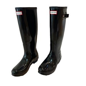 Hunter Original Tall Glossy Black Boots